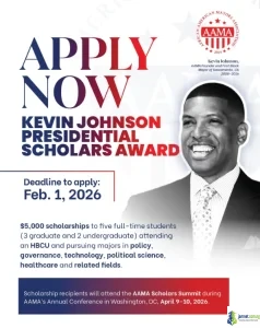 AAMA Kevin Johnson Presidential Scholarship 2026 ($5,000 Award)