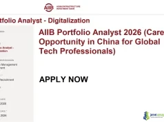 AIIB Portfolio Analyst 2026 (Career Opportunity in China for Global Tech Professionals) AIIB Portfolio Analyst 2026 (Career Opportunity in China for Global Tech Professionals)
