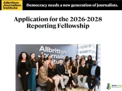Allbritton Journalism Institute Reporting Fellowship 2026-2028 ($60,000 Annual Salary) Allbritton Journalism Institute Reporting Fellowship 2026-2028 (60,000 Annual Salary)