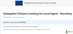 European Union Delegation to Türkiye Secretary Recruitment 2026 (Local Agent Vacancy in Ankara)