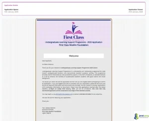 First-Class Muslim Foundation (FCM) Undergraduate Learning Support Programme 2026 for Nigerian Male Students