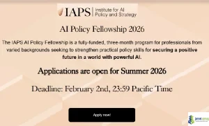 Fully Funded IAPS AI Policy Fellowship 2026 in Washington D.C. (22,000 Funding)