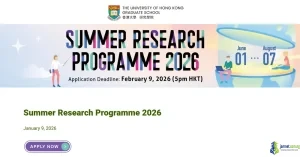 Fully Funded University Hong Kong HKU Summer Research Program 2026
