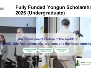 Fully Funded Yongun Scholarship 2026 (Undergraduate) Fully Funded Yongun Scholarship 2026 (Undergraduate)