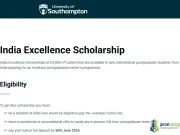 India Excellence Scholarship 2026 (£4,000 Tuition Reduction for Indian Students) India Excellence Scholarship 2026 (£4,000 Tuition Reduction for Indian Students)
