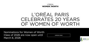 L’Oréal Paris Women of Worth 2026 in USA (25,000 Grant for Female Nonprofit Leaders)