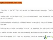 List of Eligible Countries for Partial & Full Thailand International Postgraduate Programme (TIPP) Scholarship 2026 List of Eligible Countries for Partial & Full Thailand International Postgraduate Programme (TIPP) Scholarship 2026