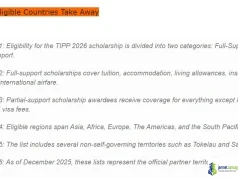 List of Eligible Countries for Partial & Full Thailand International Postgraduate Programme (TIPP) Scholarship 2026 List of Eligible Countries for Partial & Full Thailand International Postgraduate Programme (TIPP) Scholarship 2026