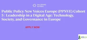Salzburg Global Public Policy New Voices Europe 2026 (Cohort 5)