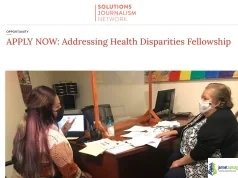 Solutions Journalism Network Addressing Health Disparities Fellowship 2026 (14,000 Media Funding)