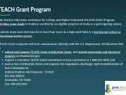 TEACH Grant Program 2026 in the United States TEACH Grant Program 2026 in the United States