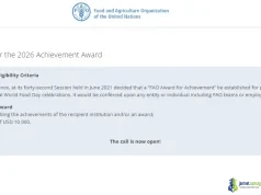 UN FAO Award for Achievement 2026 (Technical Cooperation Prize)