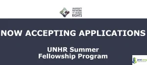 University Network for Human Rights (UNHR) Summer Fellowship 2026 Internship in Lisbon