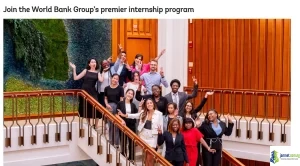 World Bank Group Pioneers Internship 2026 (Undergraduates and Postgraduates in USA)