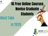 10 Free Online Courses Novice Graduate Students Must Take in 2026