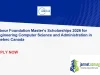 Arbour Foundation Master’s Scholarships 2026 for Engineering Computer Science and Administration in Quebec Canada