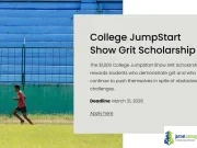 College JumpStart Show Grit Scholarship 2026 in USA College JumpStart Show Grit Scholarship 2026 in USA