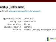 Fully Funded Herpetology and Applied Conservation Lab Master’s Scholarship 2026 in Marshall University in USA Fully Funded Herpetology and Applied Conservation Lab Master's Scholarship 2026 in Marshall University in USA