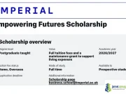 Fully Funded Imperial College London (ICL) Empowering Futures Scholarship 2026 Fully Funded Imperial College London (ICL) Empowering Futures Scholarship 2026