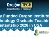 Fully Funded Oregon Institute of Technology Graduate Teaching Assistantship 2026 in USA