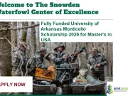 Fully Funded University of Arkansas Monticello Scholarship 2026 for Master’s in USA Fully Funded University of Arkansas Monticello Scholarship 2026 for Master's in USA