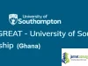 GREAT Scholarships 2026 for Ghana International Students in University of Southampton