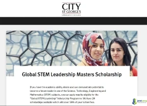 Global STEM Leadership Scholarship 2026 (Tuition Waiver at City St George's University of London)