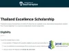 Thailand Excellence Scholarship 2026 (£4,000 Tuition Reduction for Thai Students)