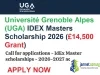 Université Grenoble Alpes (UGA) IDEX Masters Scholarship 2026 (£14,500 Grant)