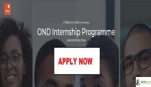 2026 GTBank OND Internship Programme & Professional Training Aid