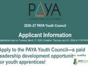 2026 PAYA Youth Council (Apprenticeship & Career Funding) 2026 PAYA Youth Council (Apprenticeship & Career Funding)