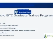 2026 Stanbic IBTC Graduate Trainee Program (Career Building Training) 2026 Stanbic IBTC Graduate Trainee Program (Career Building Training)