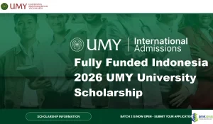 Fully Funded Indonesia 2026 UMY University Scholarship