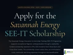 Fully Funded Savannah Energy Scholarship (SEE-IT) 2026 Fully Funded Savannah Energy Scholarship (SEE-IT) 2026