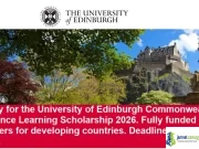 Fully Funded University of Edinburgh Commonwealth Distance Learning Scholarship 2026 Fully Funded University of Edinburgh Commonwealth Distance Learning Scholarship 2026