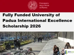 Fully Funded University of Padua International Excellence Scholarship 2026 Fully Funded University of Padua International Excellence Scholarship 2026