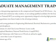 Gas Tech Graduate Management Trainee Program 2026 for Nigerians Gas Tech Graduate Management Trainee Program 2026 for Nigerians