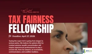 Global 2026 Tax Fairness Fellowship (The School for Moral Ambition)