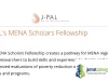 J-PAL MENA Scholars Fellowship 2026 (15,000 USD Stipend)