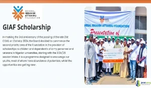 Nigeria 2026 GIAF Army Dependants Scholarship & Tertiary Education Aid