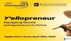 Nigeria 2026 MTN Y'ellopreneur Business Funding & Career Aid