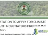 Nigeria Climate Youth Negotiators Programme (CYNP) 2026