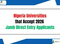 Nigeria Universities that Accept 2026 Jamb Direct Entry Applicants