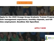 Orange Group Graduate Trainee Program 2026 Orange Group Graduate Trainee Program 2026