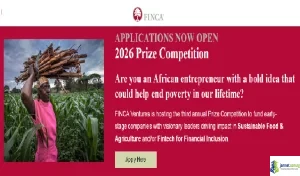 USA 2026 FINCA Ventures Prize ($100,000 Startup Funding)