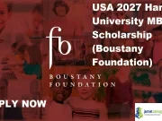 USA 2027 Harvard University MBA Scholarship (Boustany Foundation) USA 2027 Harvard University MBA Scholarship (Boustany Foundation)