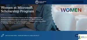 Women at Microsoft Scholarship 2026