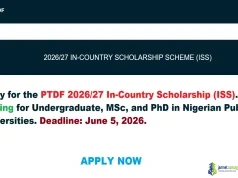 2026-27 PTDF In-Country Scholarship (Full Funding for Nigerian Students)