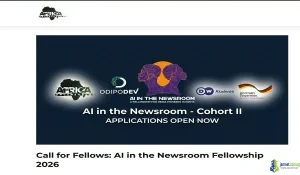 2026 AI in the Newsroom Fellowship (Africa Uncensored x DW Akademie )