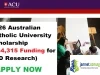 2026 Australian Catholic University Scholarship